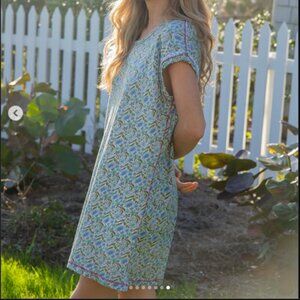 NATURAL LIFE Super Soft Knit Cotton Tee Shirt Dress Women S Ditsy Floral Boho